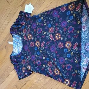 Lularoe Classic Shirt Sz Medium Floral